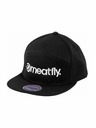 Meatfly Meatfly baseball sapka Creeper 6 Panel Snapback Fekete / Fehér Logo | Fekete | Méret