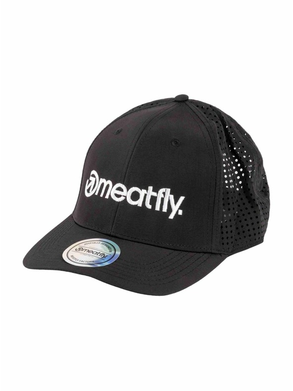 Meatfly Meatfly baseball sapka Nollie Perfor Cap Fekete / Fehér Logo | Fekete | Méret