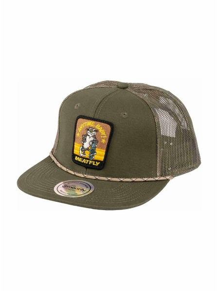 Meatfly Meatfly baseball sapka Thunderbolt Trucker Olive Tomcat | Zöld |