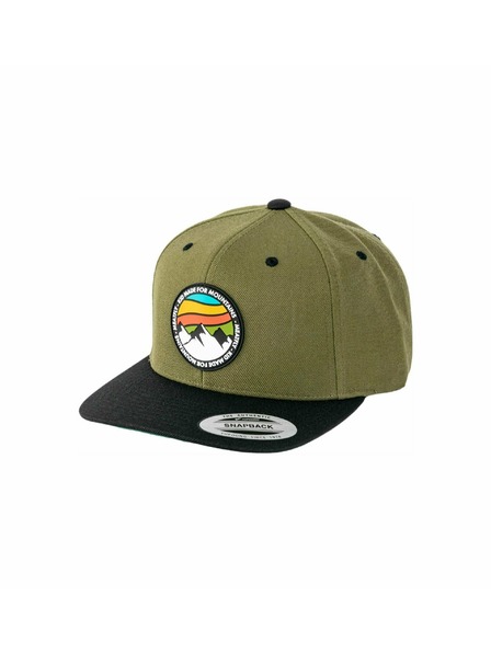 Meatfly Meatfly baseball sapka Flanker Snapback Red Mountain/Olive/Black