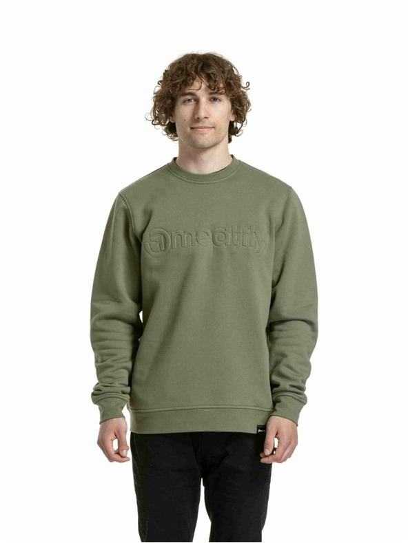 Meatfly Meatfly férfi pulóver Luke Olive | Zöld |