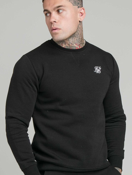 Siksilk Fekete férfi pulóver SikSilk