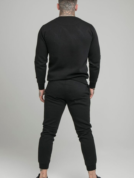 Siksilk Fekete férfi pulóver SikSilk