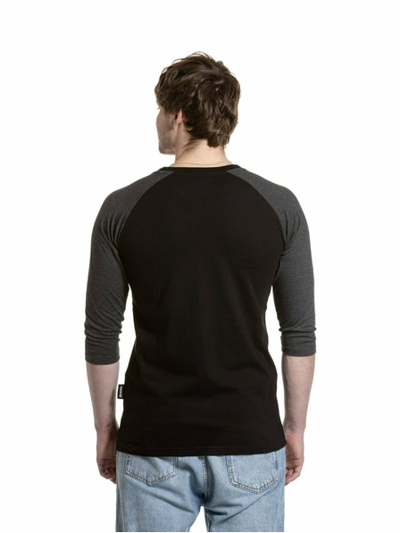 Meatfly Meatfly férfi hosszú ujjú póló Reagan Raglan Black