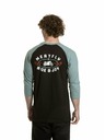 Meatfly Meatfly férfi hosszú ujjú póló Kennedy Raglan Dusty Mint / Black