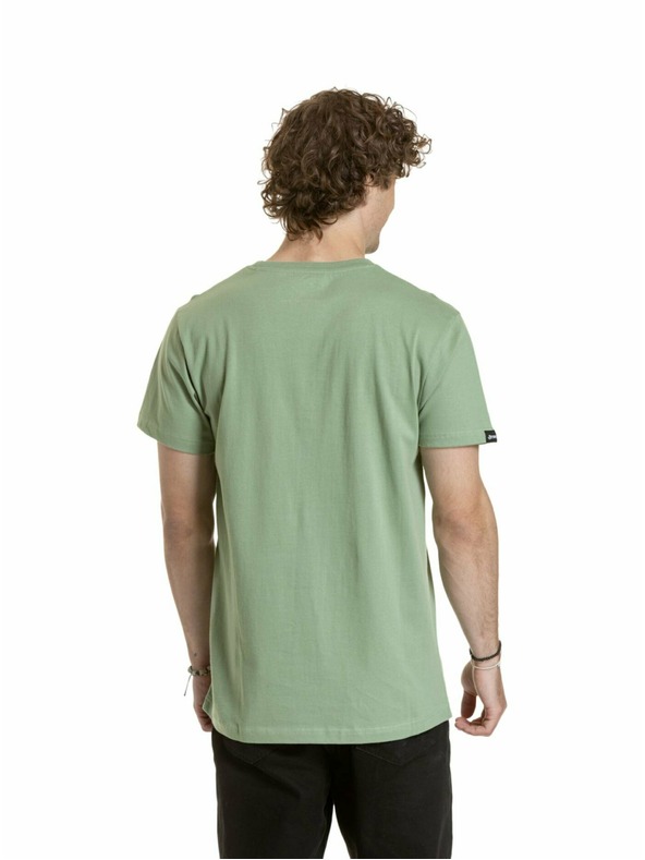 Meatfly Meatfly férfi póló Striped Logo Basil