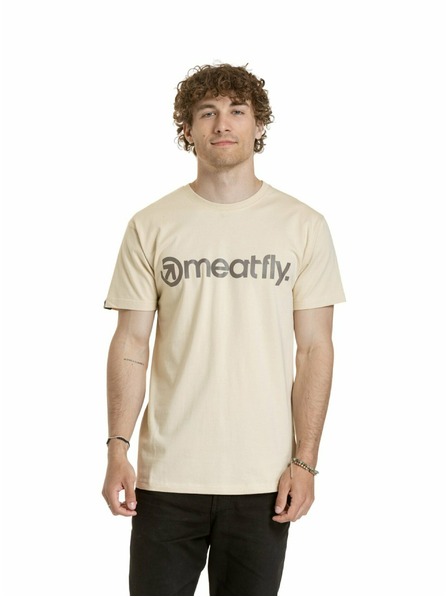 Meatfly Meatfly férfi póló MF Logo Sand | Homok