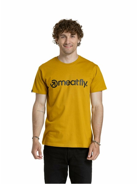 Meatfly Meatfly férfi póló MF Logo Mustard