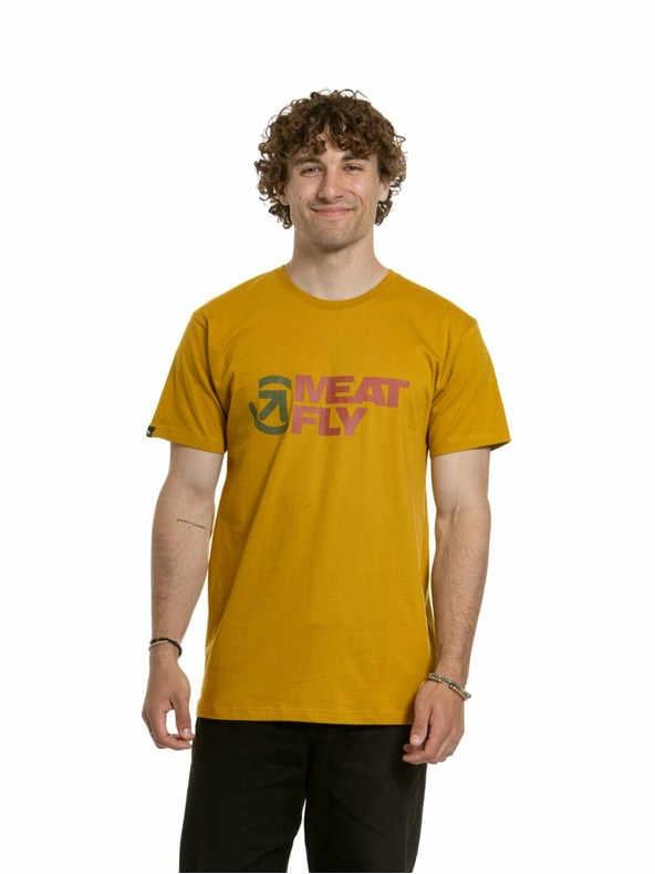 Meatfly Meatfly férfi póló Revital Mustard