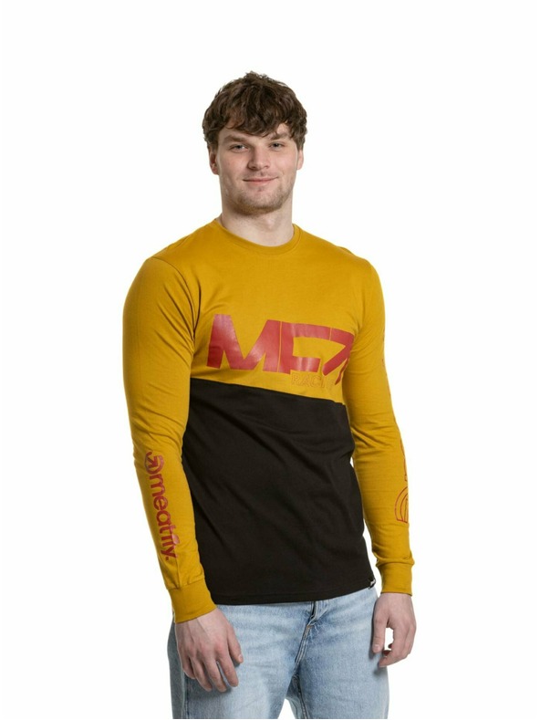 Meatfly Meatfly férfi hosszú ujjú póló Judgement Racing Mustár