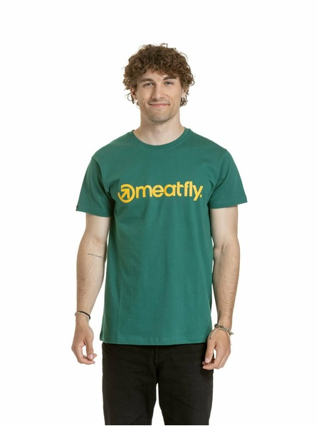 Meatfly Meatfly férfi póló MF Logo Erdő Zöld