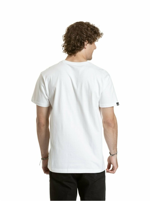 Meatfly Meatfly férfi póló Csíkos Logo Fehér | Fehér