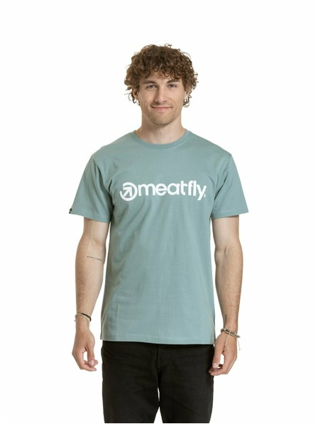 Meatfly Meatfly férfi póló MF Logo Poros Menta