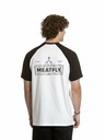 Meatfly Meatfly férfi póló Ozzy Raglan Fehér / Fekete