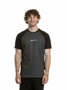 Meatfly Meatfly férfi póló Ozzy Raglan Charcoal Heather / Fekete