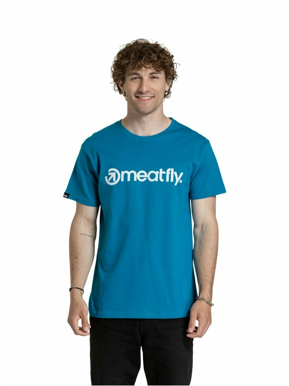 Meatfly Meatfly férfi póló MF Logo Funky Blue