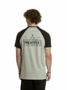Meatfly Meatfly férfi póló Ozzy Raglan Mossy Green / Black