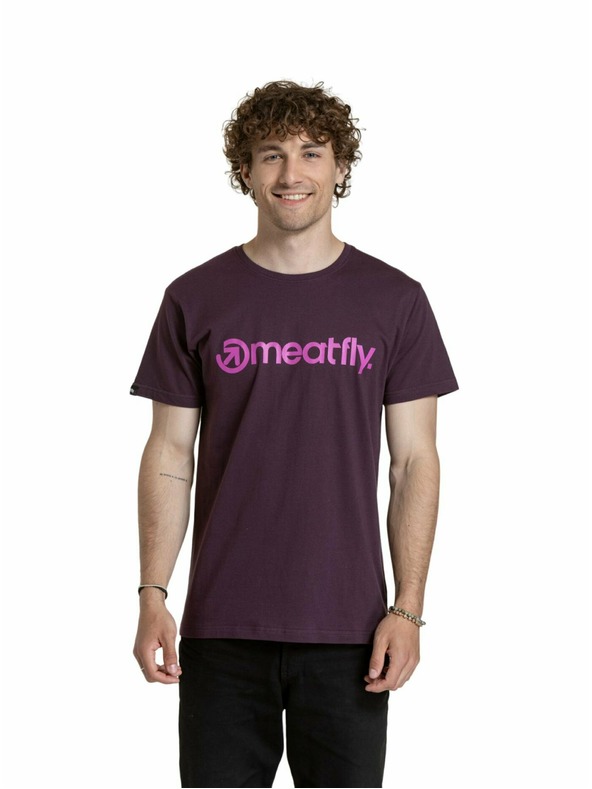 Meatfly Meatfly férfi póló MF Logo Blackberry