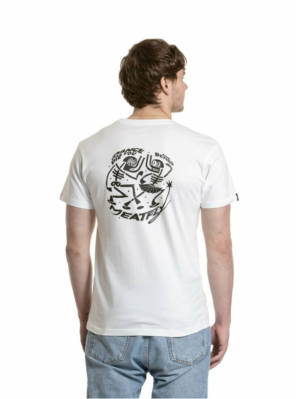 Meatfly Meatfly férfi póló Keke Dance White