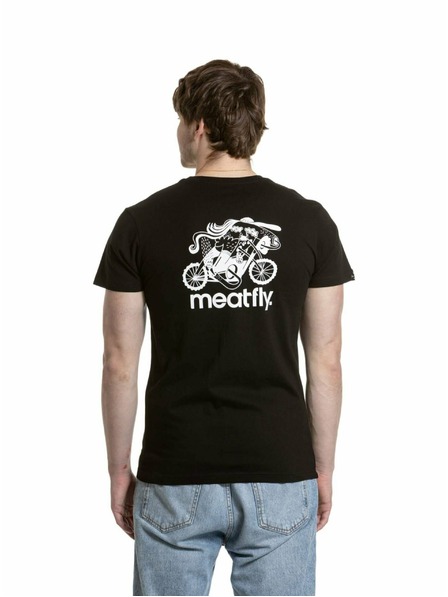 Meatfly Meatfly férfi póló Keke Moto Black