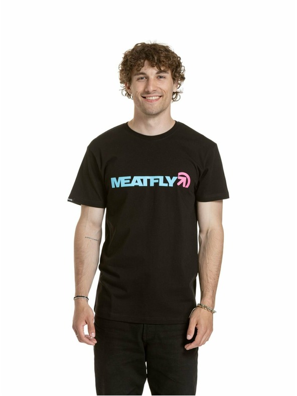 Meatfly Meatfly férfi póló Logex Black