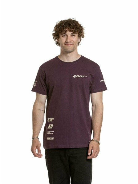 Meatfly Meatfly férfi póló Furious Blackberry | Piros