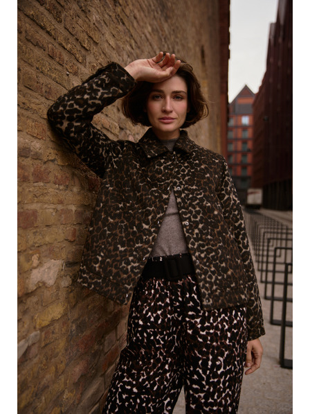 Moodo Leopárd mintás kabát Moodo