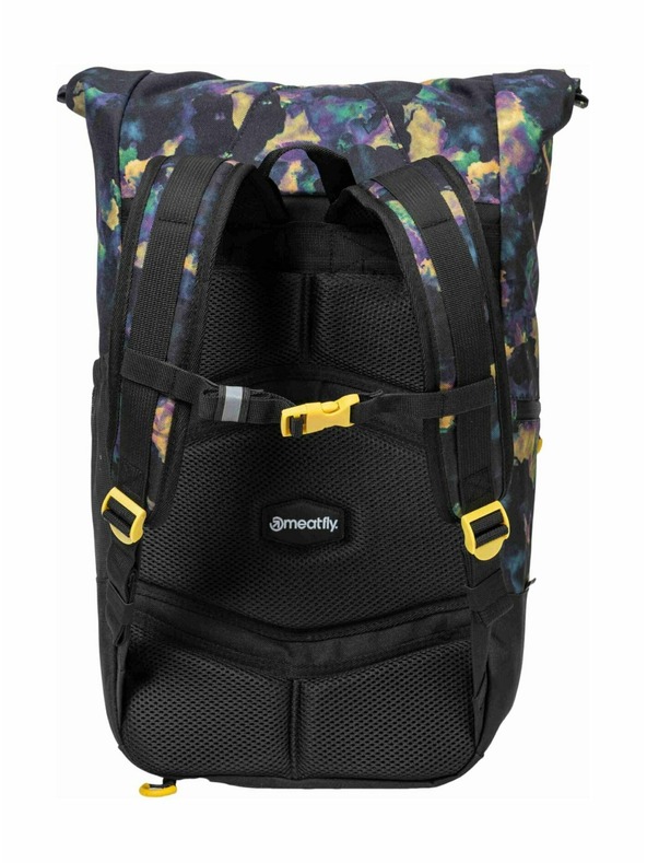Meatfly Meatfly Holler hátizsák Dark Aquarel 28 L | Fekete | Térfogat 28 L