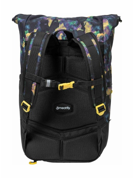 Meatfly Meatfly Holler hátizsák Dark Aquarel 28 L | Fekete | Térfogat 28 L
