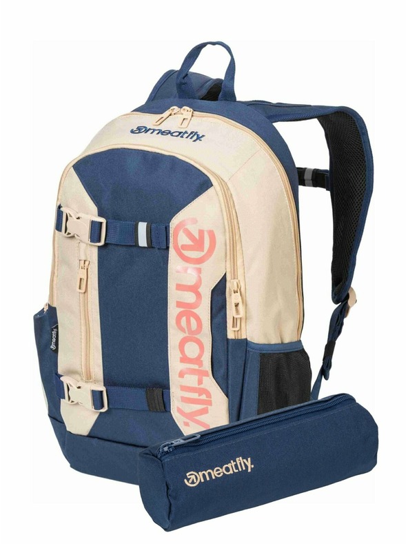 Meatfly Meatfly Basejumper hátizsák Beige / Sea 22 L + TOLLTARTÓ | Homokszínű | Térfogat 22 L