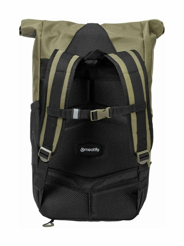 Meatfly Meatfly Holler hátizsák Olivine 28 L | Fekete | Térfogat 28 L