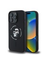 Karl Lagerfeld Karl Lagerfeld Liquid Silicone Karl and Choupette MagSafe hátlap iPhone 16 Pro Max-hoz, fekete