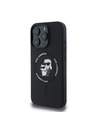 Karl Lagerfeld Karl Lagerfeld Liquid Silicone Karl and Choupette MagSafe hátlap iPhone 16 Pro Max-hoz, fekete