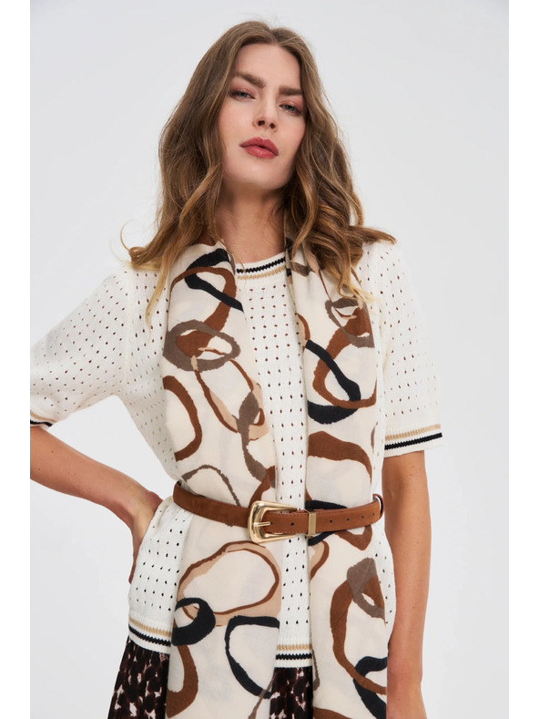 Moodo Barna női öv arany részletekkel Moodo