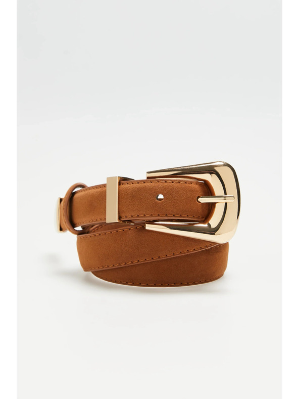 Moodo Barna női öv arany részletekkel Moodo