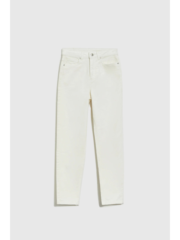 Moodo Fehér női rövidített farmer