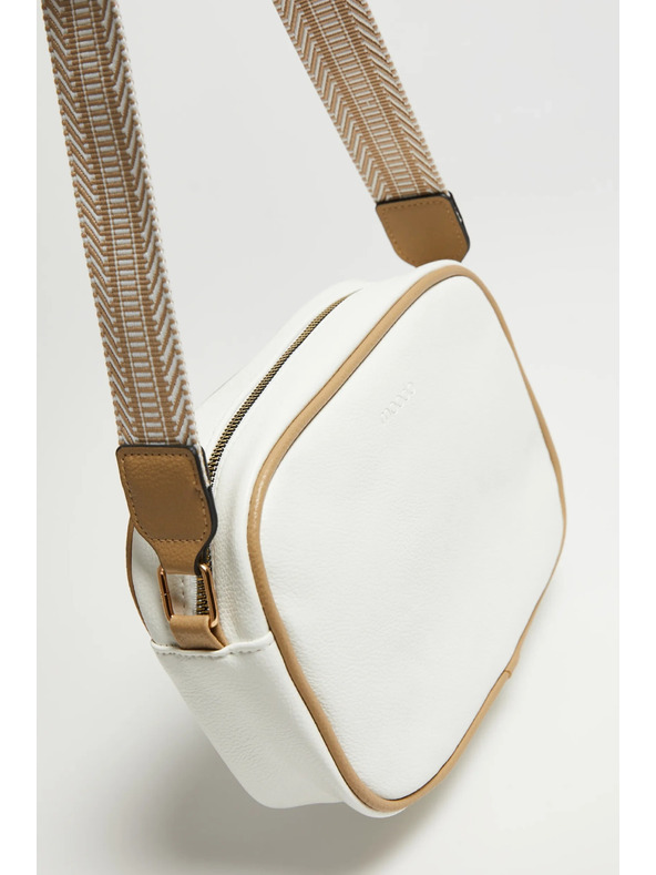 Moodo Bézs-fehér táska