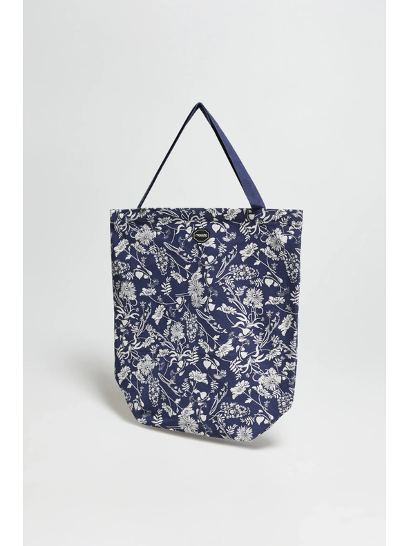 Moodo Kék virágos pamut táska Moodo