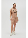 Moodo Moodo női rövidnadrág - barna
