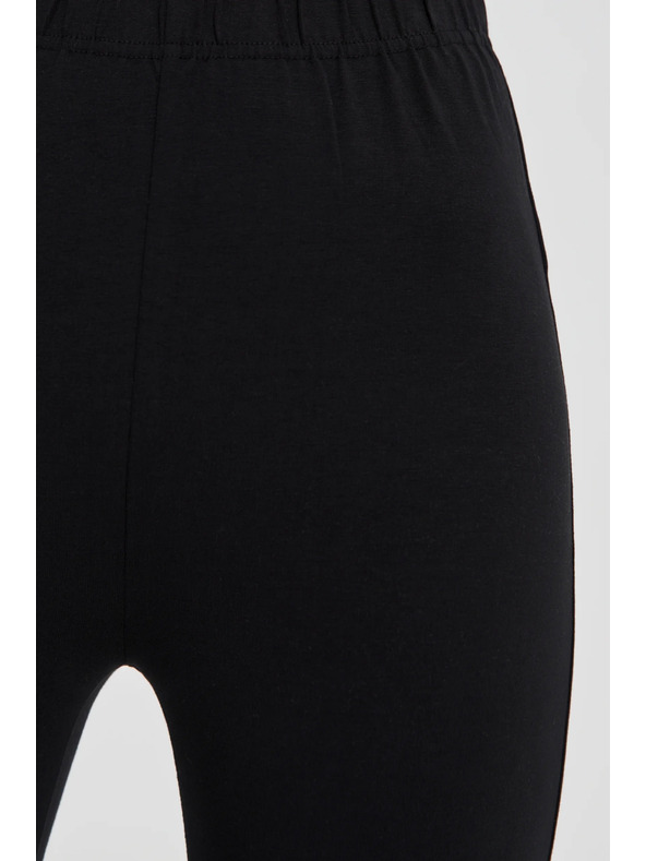 Moodo Fekete női 3/4 leggings kötős