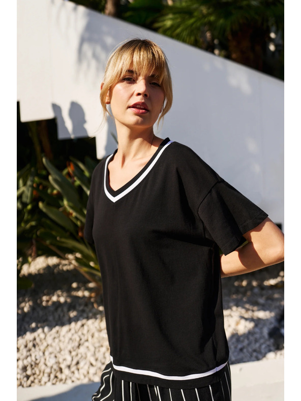 Moodo Moodo női póló - fekete