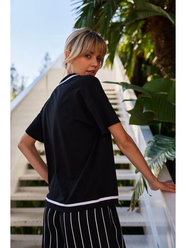 Moodo Moodo női póló - fekete