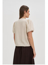 Moodo Bézs női ing rövid ujjakkal