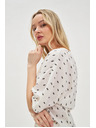 Moodo Fehér mintás blúz