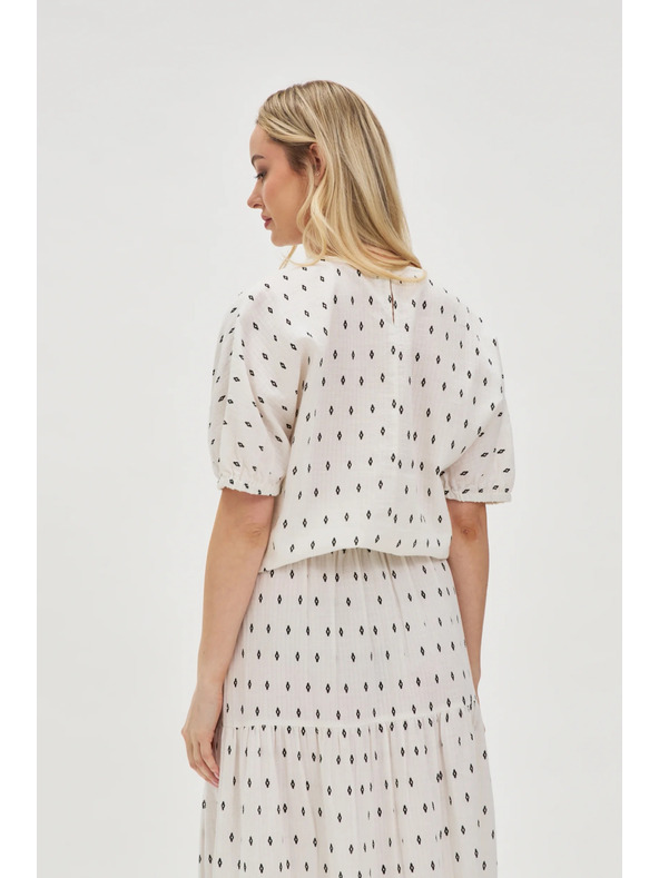 Moodo Fehér mintás blúz