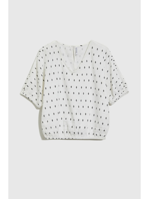 Moodo Fehér mintás blúz