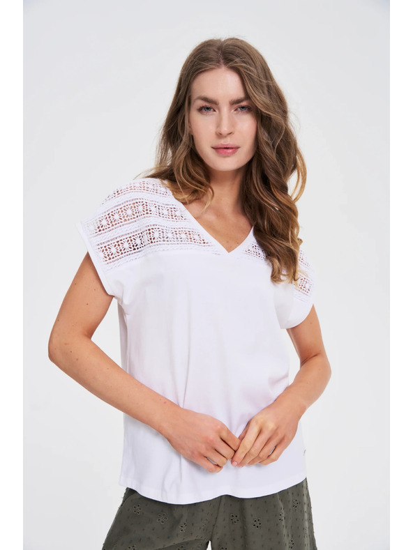 Moodo Fehér laza blúz