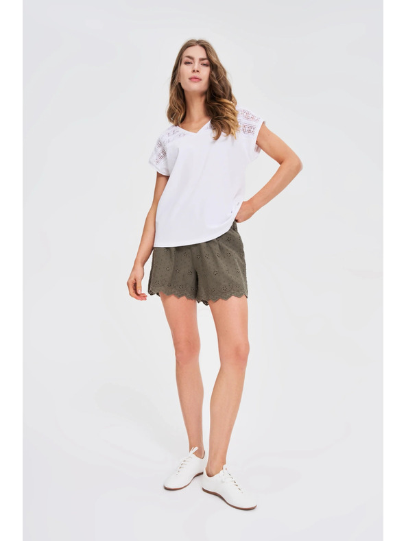 Moodo Fehér laza blúz