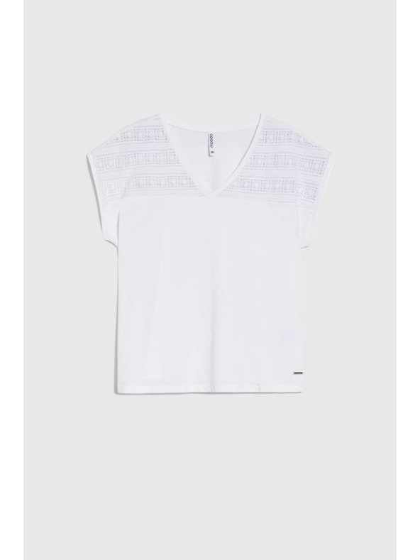 Moodo Fehér laza blúz