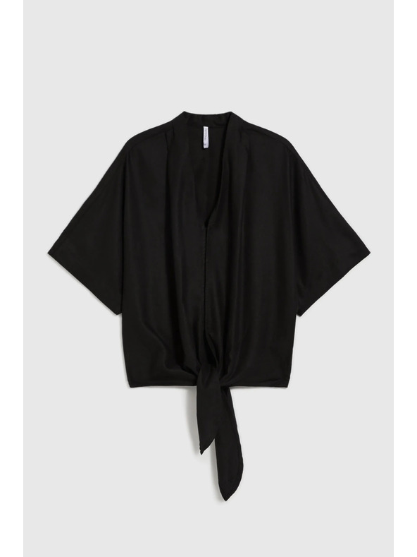 Moodo Fekete női felső megkötővel